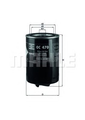 Масляный фильтр KNECHT/MAHLE OC 470