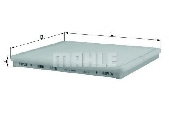 Фильтр салона KNECHT/MAHLE LA 95