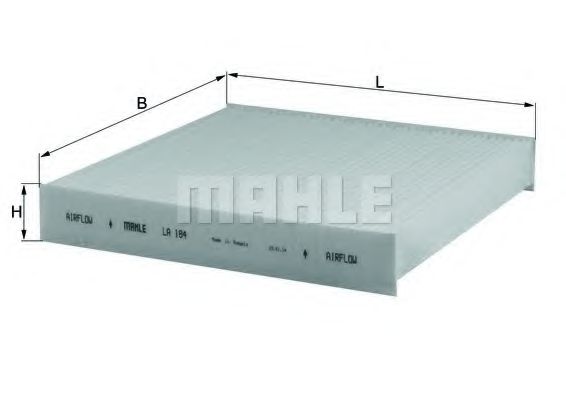 Фильтр салона KNECHT/MAHLE LA 184
