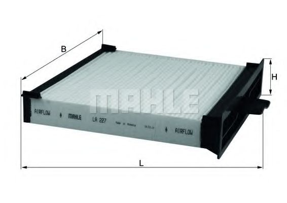 Фильтр салона KNECHT/MAHLE LA 227