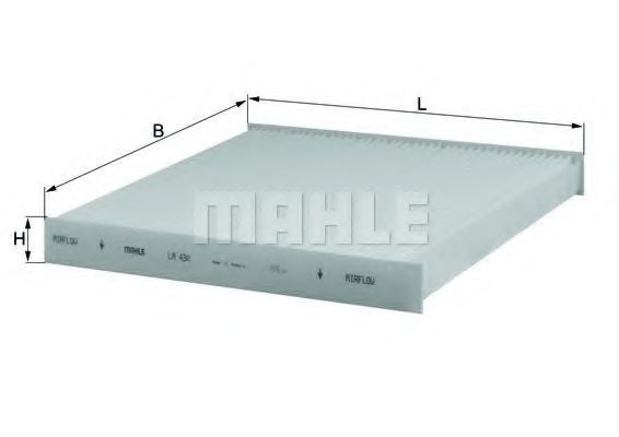 Фильтр салона KNECHT/MAHLE LA 430