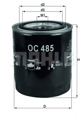 Масляный фильтр KNECHT/MAHLE OC 485