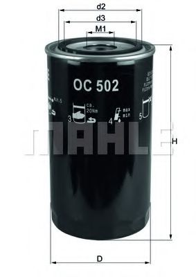 Масляный фильтр KNECHT/MAHLE OC 502