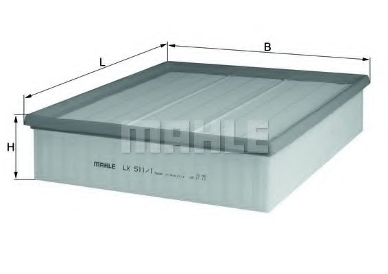 Воздушный фильтр KNECHT/MAHLE LX 511/1