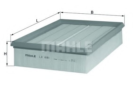 Воздушный фильтр KNECHT/MAHLE LX 691