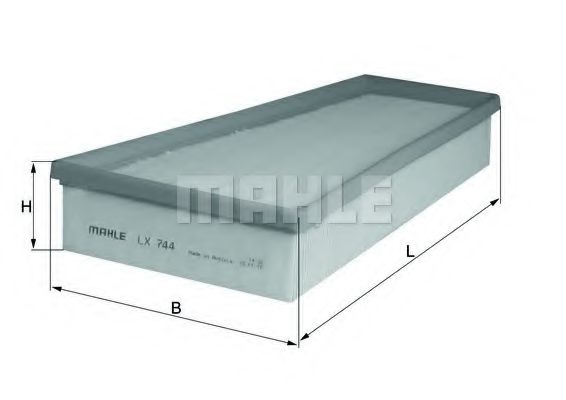 Воздушный фильтр KNECHT/MAHLE LX 744