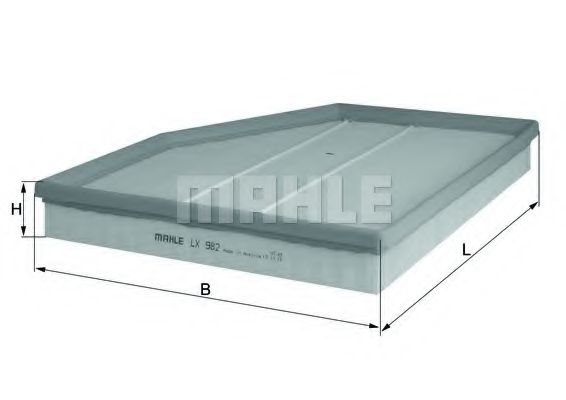 Воздушный фильтр KNECHT/MAHLE LX 982