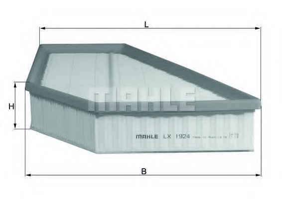 Воздушный фильтр KNECHT/MAHLE LX 1924