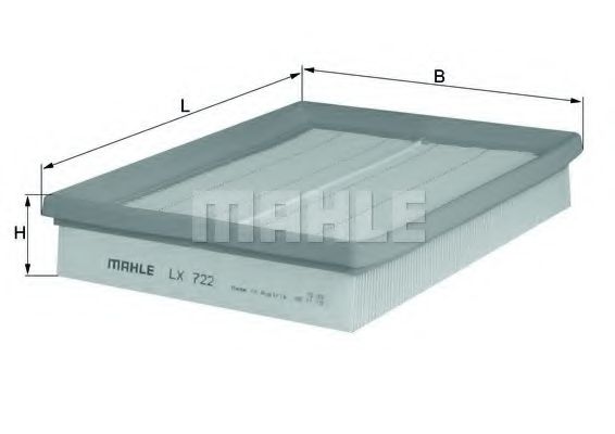 Воздушный фильтр KNECHT/MAHLE LX 722