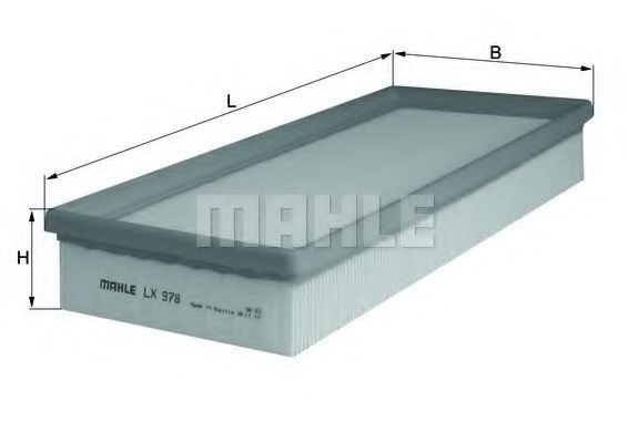 Воздушный фильтр KNECHT/MAHLE LX 978