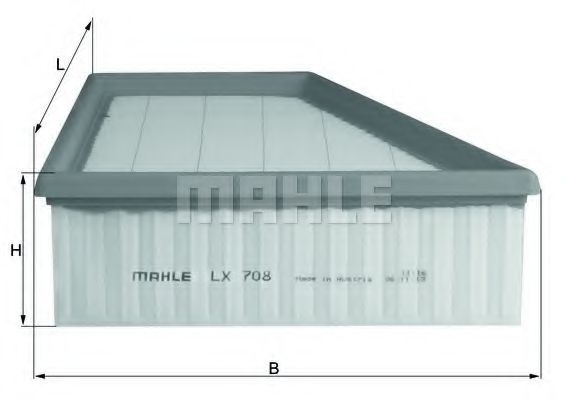 Воздушный фильтр KNECHT/MAHLE LX 708