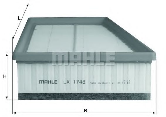 Воздушный фильтр KNECHT/MAHLE LX 1748
