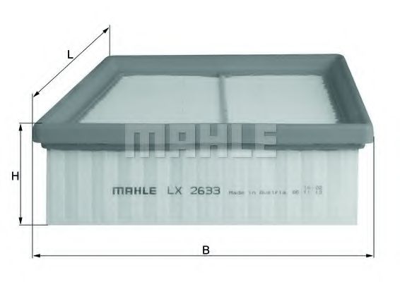Воздушный фильтр KNECHT/MAHLE LX 2633