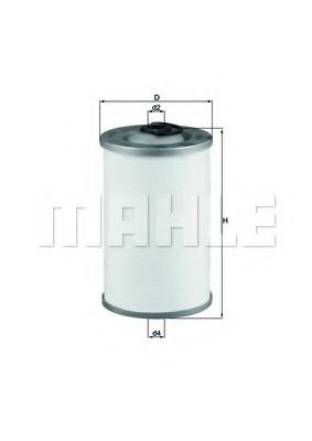 Топливный фильтр KNECHT/MAHLE KX 44D