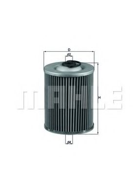 Топливный фильтр KNECHT/MAHLE KX 57