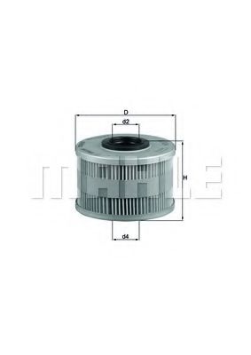 Топливный фильтр KNECHT/MAHLE KX 79D