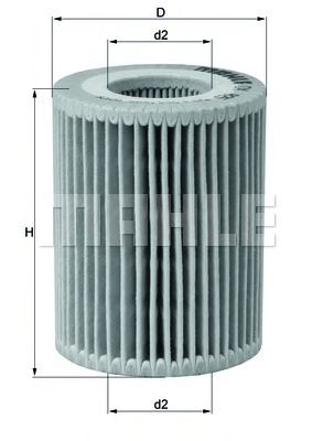 Масляный фильтр KNECHT/MAHLE OX 825D