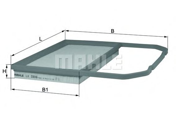 Воздушный фильтр KNECHT/MAHLE LX 3306