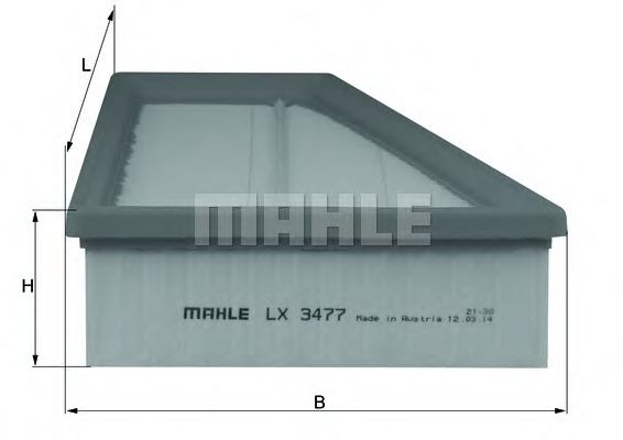 Воздушный фильтр KNECHT/MAHLE LX 3477