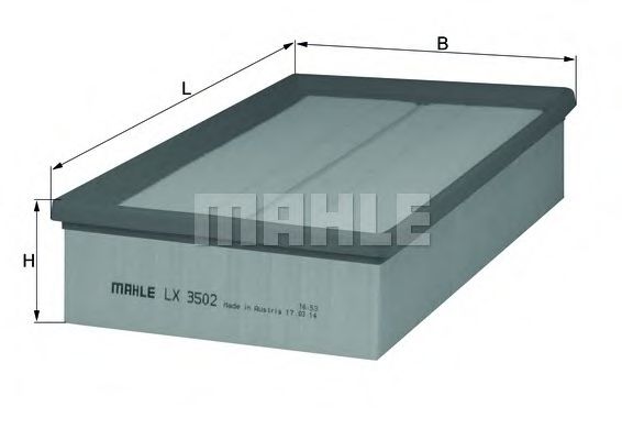 Воздушный фильтр KNECHT/MAHLE LX 3502