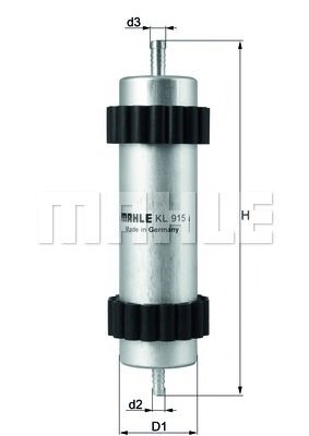 Топливный фильтр KNECHT/MAHLE KL 915