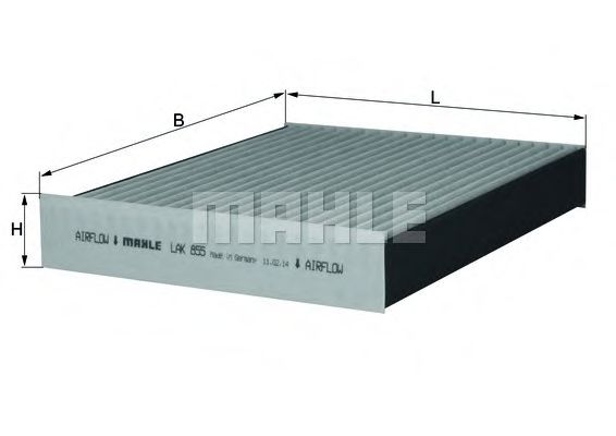 Фильтр салона KNECHT/MAHLE LAK 855