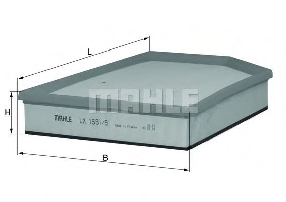 Воздушный фильтр KNECHT/MAHLE LX 1591/9
