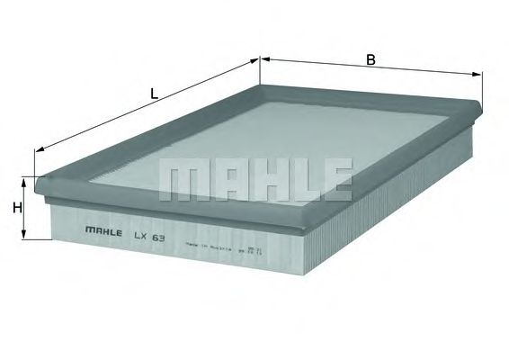 Воздушный фильтр KNECHT/MAHLE LX 63