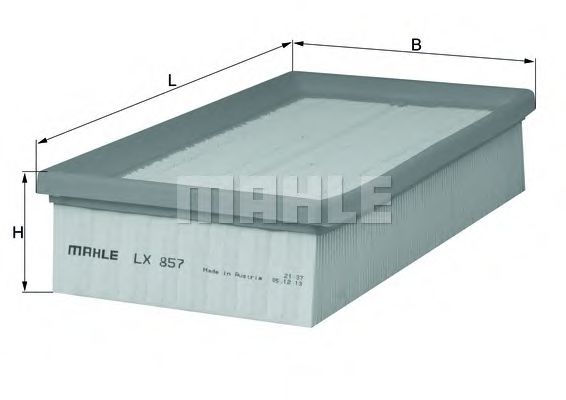 Воздушный фильтр KNECHT/MAHLE LX 857