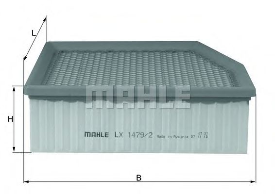 Воздушный фильтр KNECHT/MAHLE LX 1479/2
