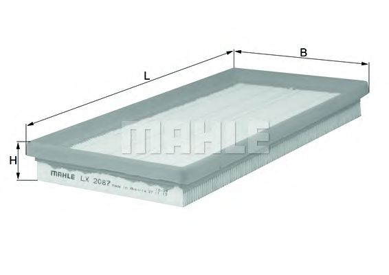 Воздушный фильтр KNECHT/MAHLE LX 2087