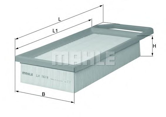 Воздушный фильтр KNECHT/MAHLE LX 1619