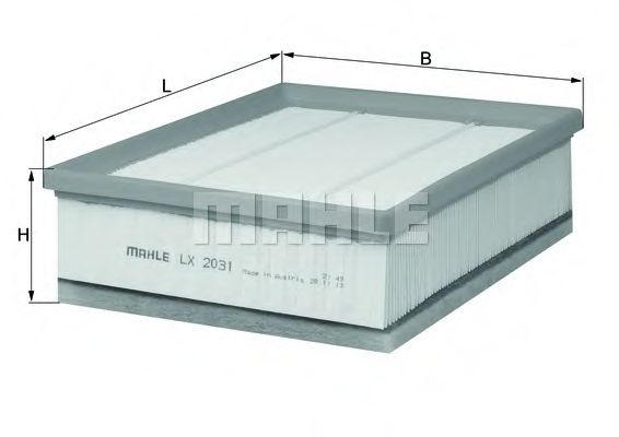 Воздушный фильтр KNECHT/MAHLE LX 2031