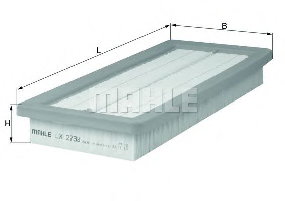 Воздушный фильтр KNECHT/MAHLE LX 2738