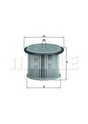 Топливный фильтр KNECHT/MAHLE KX 63/1