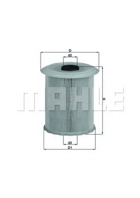 Топливный фильтр KNECHT/MAHLE KX 75D