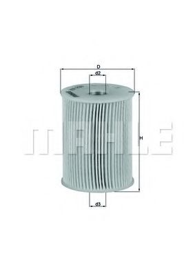 Топливный фильтр KNECHT/MAHLE KX 231D