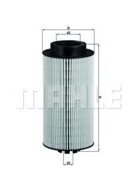 Топливный фильтр KNECHT/MAHLE KX 264D