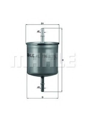Топливный фильтр KNECHT/MAHLE KL 196