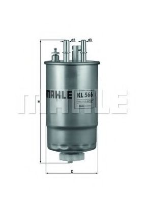 Топливный фильтр KNECHT/MAHLE KL 566
