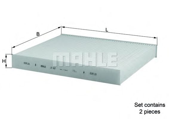 Фильтр салона KNECHT/MAHLE LA 467/S