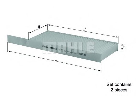 Фильтр салона KNECHT/MAHLE LA 751/S