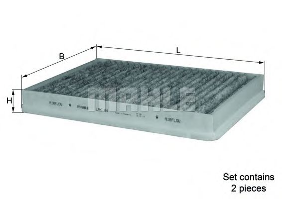 Фильтр салона KNECHT/MAHLE LAK 44