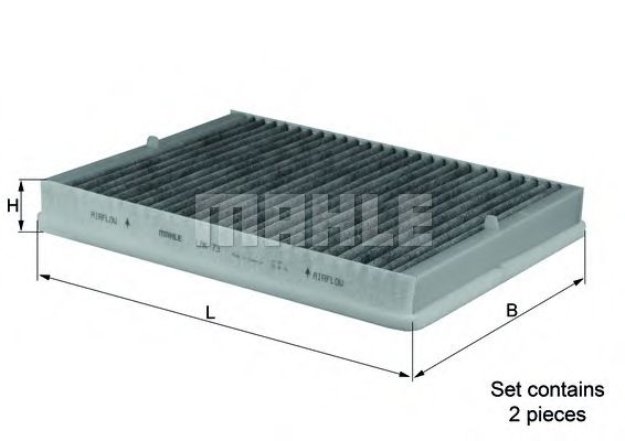 Фильтр салона KNECHT/MAHLE LAK 73/S