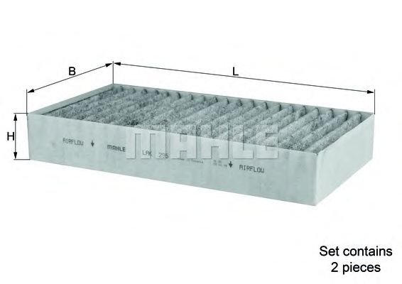 Фильтр салона KNECHT/MAHLE LAK 295/S