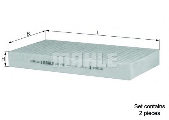 Фильтр салона KNECHT/MAHLE LAK 426/S