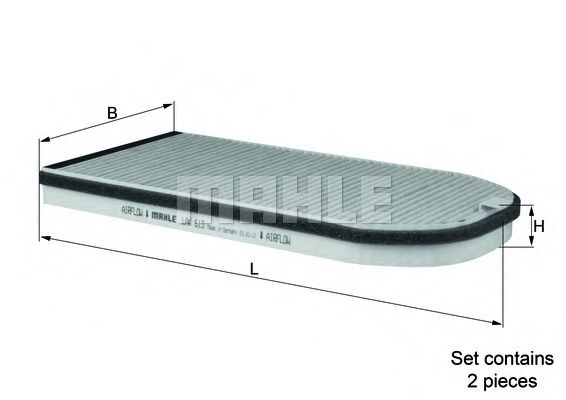 Фильтр салона KNECHT/MAHLE LAK 613/S
