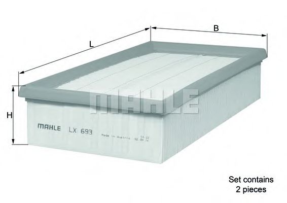 Воздушный фильтр KNECHT/MAHLE LX 693/S
