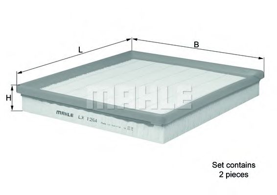 Воздушный фильтр KNECHT/MAHLE LX 1264/S