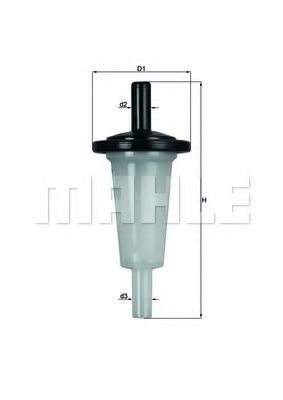 Топливный фильтр KNECHT/MAHLE KL 23 OF